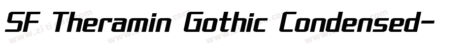 SF Theramin Gothic Condensed字体转换